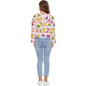 Tropical Fruits Berries Seamless Pattern Women s Lightweight Cropped Hoodie View4