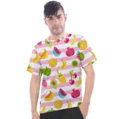 Tropical Fruits Berries Seamless Pattern Men s Sport Top by Ravend