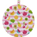 Tropical Fruits Berries Seamless Pattern Round Trivet View1