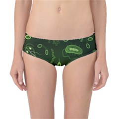 Bacteria Virus Seamless Pattern Inversion Classic Bikini Bottoms by Ravend