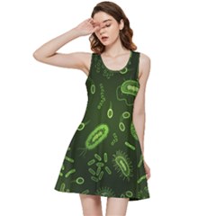 Bacteria Virus Seamless Pattern Inversion Inside Out Racerback Dress by Ravend