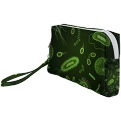 Bacteria Virus Seamless Pattern Inversion Wristlet Pouch Bag (small) by Ravend