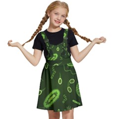 Bacteria Virus Seamless Pattern Inversion Kids  Apron Dress by Ravend