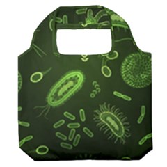 Bacteria Virus Seamless Pattern Inversion Premium Foldable Grocery Recycle Bag by Ravend