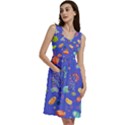 Virus Seamless Pattern Sleeveless Dress With Pocket View3