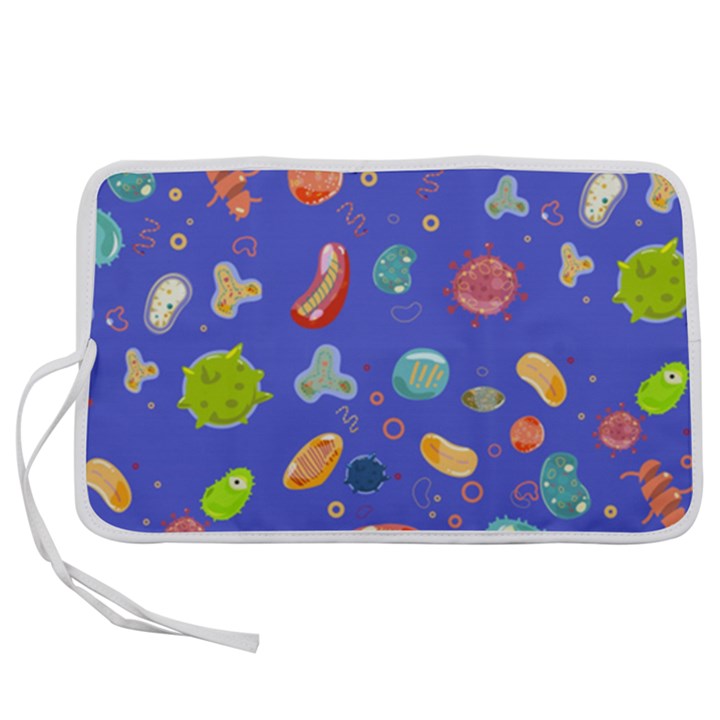 Virus Seamless Pattern Pen Storage Case (S)