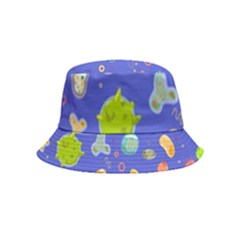 Virus Seamless Pattern Inside Out Bucket Hat (kids) by Ravend