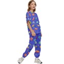 Virus Seamless Pattern Kids  T-Shirt and Pants Sports Set View3