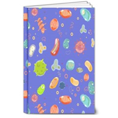 Virus Seamless Pattern 8  X 10  Hardcover Notebook by Ravend