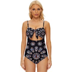 Photo Chartres Notre Dame Knot Front One-piece Swimsuit