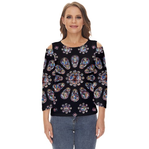 Photo Chartres Notre Dame Cut Out Wide Sleeve Top by Bedest