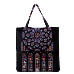 Photos Chartres Rosette Cathedral Grocery Tote Bag by Bedest