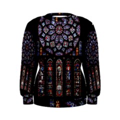 Photos Chartres Rosette Cathedral Women s Sweatshirt by Bedest