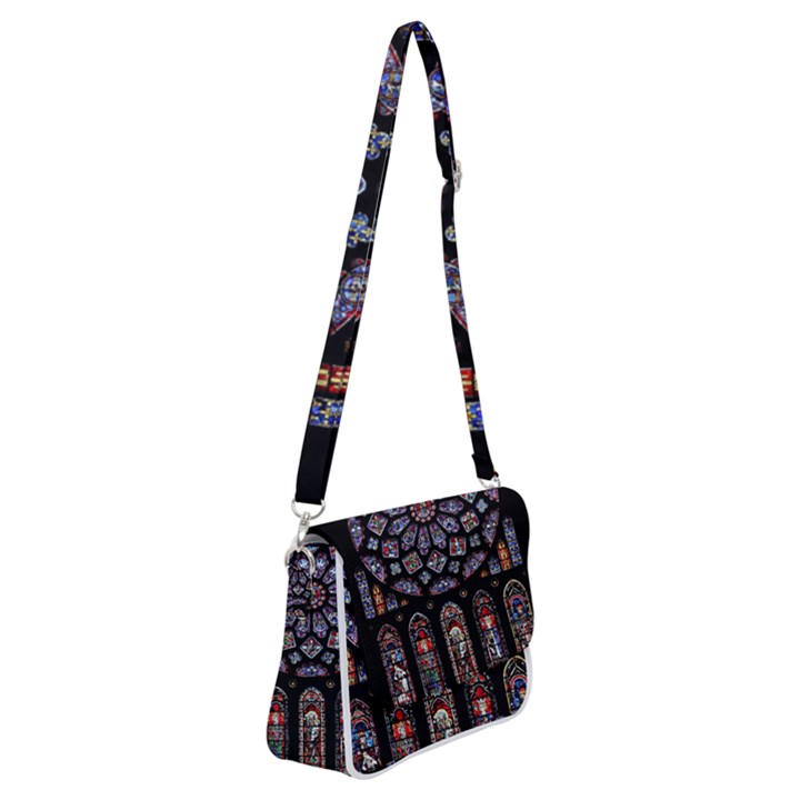 Photos Chartres Rosette Cathedral Shoulder Bag with Back Zipper