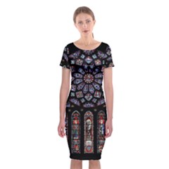 Photos Chartres Rosette Cathedral Classic Short Sleeve Midi Dress by Bedest