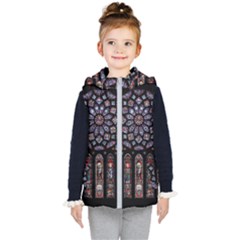 Photos Chartres Rosette Cathedral Kids  Hooded Puffer Vest by Bedest