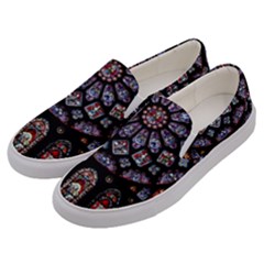 Photos Chartres Rosette Cathedral Men s Canvas Slip Ons by Bedest