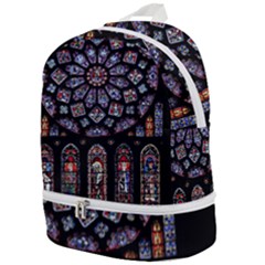 Photos Chartres Rosette Cathedral Zip Bottom Backpack by Bedest