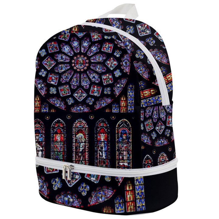 Photos Chartres Rosette Cathedral Zip Bottom Backpack