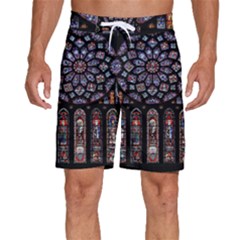 Photos Chartres Rosette Cathedral Men s Beach Shorts by Bedest