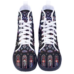 Photos Chartres Rosette Cathedral Women s High-top Canvas Sneakers by Bedest