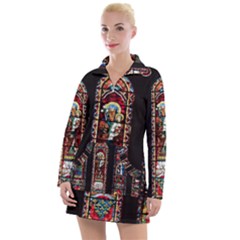 Photos Chartres Notre Dame Women s Long Sleeve Casual Dress by Bedest