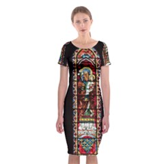 Photos Chartres Notre Dame Classic Short Sleeve Midi Dress by Bedest