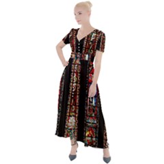 Photos Chartres Notre Dame Button Up Short Sleeve Maxi Dress by Bedest