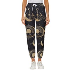 Star Colorful Christmas Abstract Women s Cropped Drawstring Pants by Apen