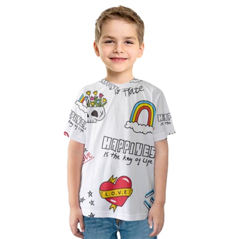 Abstract Fashion Background Suitable Fabric Printing Kids  Sport Mesh T-shirt by Apen