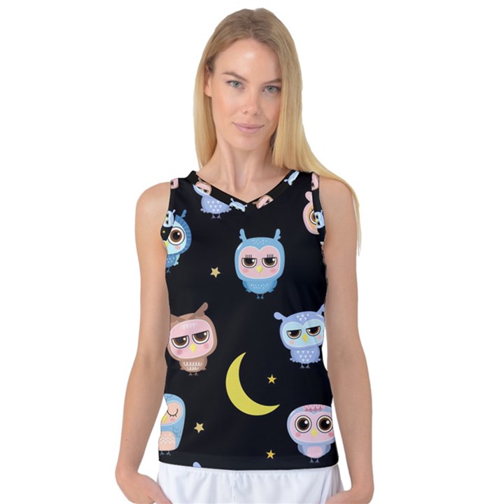 Cute Art Print Pattern Women s Basketball Tank Top