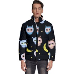 Cute Art Print Pattern Men s Puffer Bubble Jacket Coat by Apen