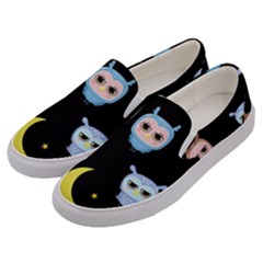 Cute Art Print Pattern Men s Canvas Slip Ons by Apen