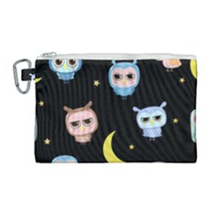 Cute Art Print Pattern Canvas Cosmetic Bag (large) by Apen