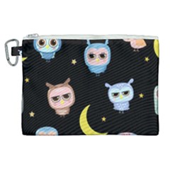 Cute Art Print Pattern Canvas Cosmetic Bag (xl) by Apen