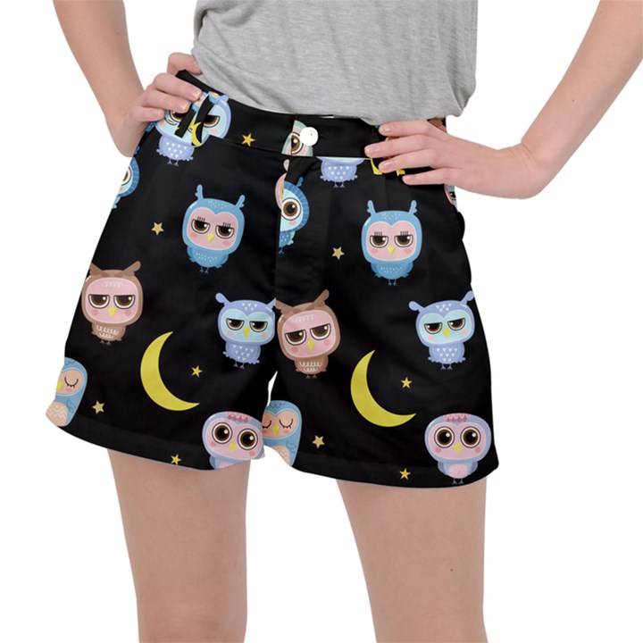 Cute Art Print Pattern Women s Ripstop Shorts