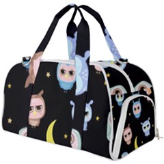 Cute Art Print Pattern Burner Gym Duffel Bag by Apen