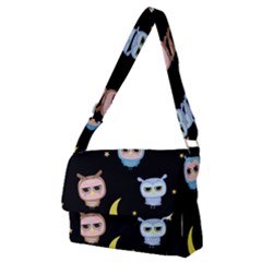 Cute Art Print Pattern Full Print Messenger Bag (m) by Apen