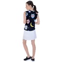 Cute Art Print Pattern Women s Sleeveless Sports Top View2