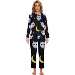 Cute Art Print Pattern Womens  Long Sleeve Lightweight Pajamas Set by Apen