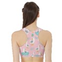 Cute Owl Doodles With Moon Star Seamless Pattern Sports Bra with Border View2