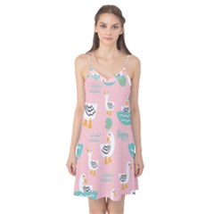 Cute Owl Doodles With Moon Star Seamless Pattern Camis Nightgown  by Apen