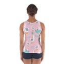 Cute Owl Doodles With Moon Star Seamless Pattern Sport Tank Top  View2