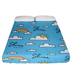 Sky Pattern Fitted Sheet (california King Size) by Apen