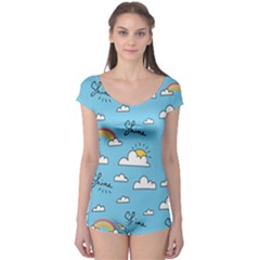 Seamless Pattern Vector Owl Cartoon With Bugs Boyleg Leotard  by Apen