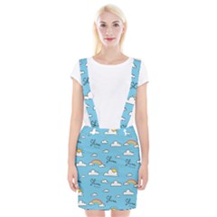 Seamless Pattern Vector Owl Cartoon With Bugs Braces Suspender Skirt by Apen