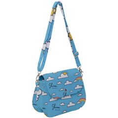 Sky Pattern Saddle Handbag by Apen