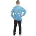 Seamless Pattern Vector Owl Cartoon With Bugs Men s Half Zip Pullover View2