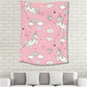 Cute Unicorn Seamless Pattern Medium Tapestry View2