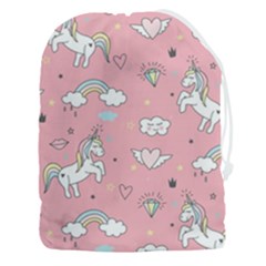 Cute Unicorn Seamless Pattern Drawstring Pouch (3xl) by Apen